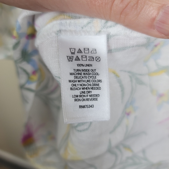 NWT Joie Floral 100% Linen Dress size 1X - Picture 4 of 4